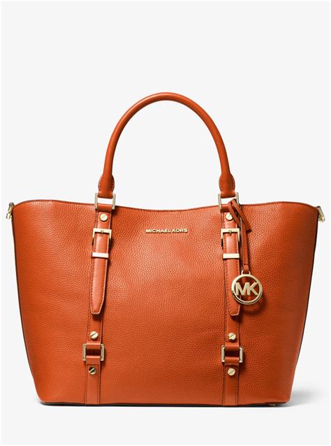 michael kors bedford orange bag|Michael Kors bedford tote bag.